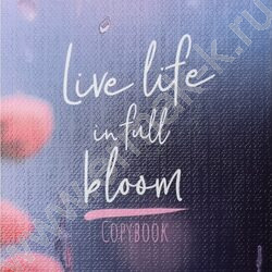 Тетрадь  80л клетка/кольца "Нежная сакура" /глянец/лён NEW | Фото 6