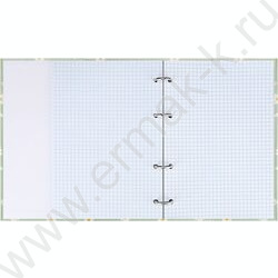 Тетрадь  80л клетка/кольца "Цветочный паттерн-15" /глянец/лён NEW | Фото 3