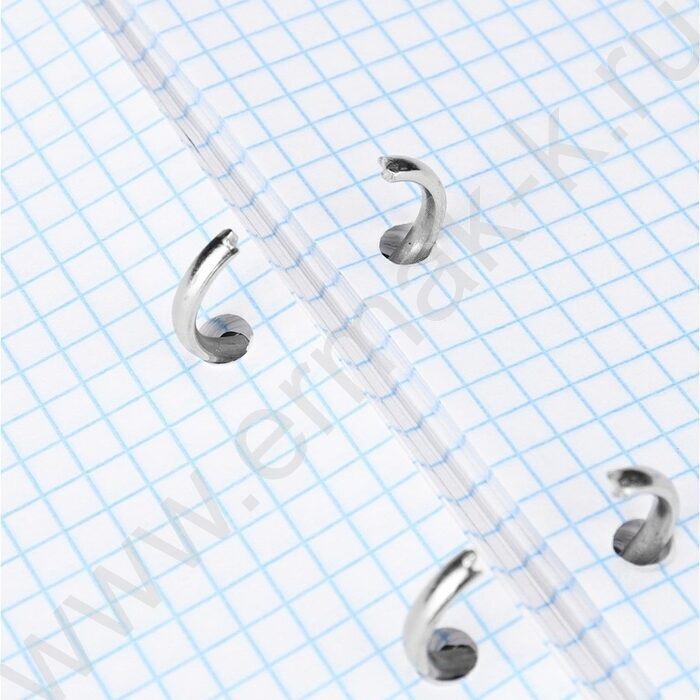 Тетрадь  80л клетка/кольца "Цветочный паттерн-15" /глянец/лён | Фото 4