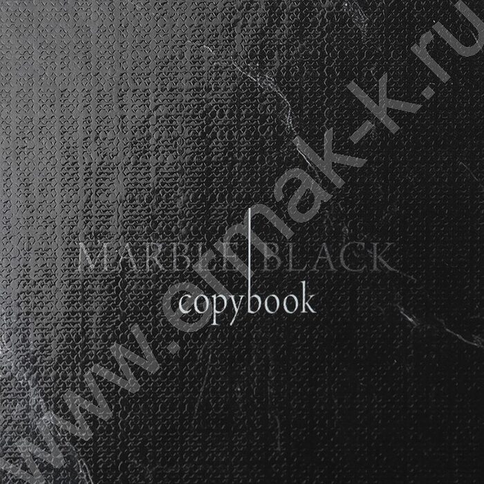 Тетрадь  80л клетка/кольца "Чёрный мрамор-15" /глянец/лён | Фото 6