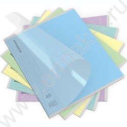 Тетрадь  48л А5+ клетка/пластик обл./ "Классика" /ассорти NEW | Фото 1