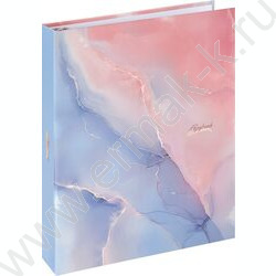Тетрадь  80л клетка/кольца "Нежный мрамор-2" /мат.лам./выб.лак./ NEW | Фото 1