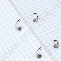 Тетрадь  80л клетка/кольца "Нежный мрамор-2" /мат.лам./выб.лак./ NEW | Фото 4