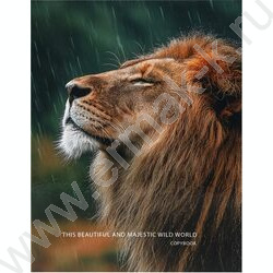 Тетрадь 100л клетка/кольца "Лев под дождём" NEW | Фото 2