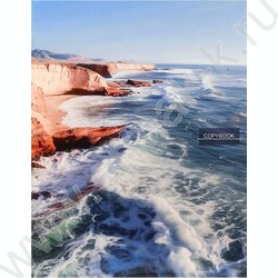 Папка на кольцах для тетради А5 "Красивое побережье"  /лам.картон/4 кольца/ NEW | Фото 2