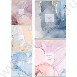 Тетрадь  48л клетка "Мраморный дизайн-1" ассорти NEW | Фото 1