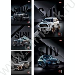 Тетрадь  48л клетка "Блестящие авто" ассорти NEW | Фото 1