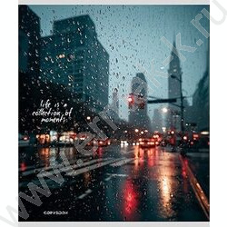 Тетрадь  48л клетка "Дождь в городе" ассорти NEW | Фото 6