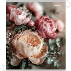 Тетрадь  48л клетка "Нежные пионы-3" ассорти NEW | Фото 6