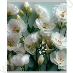 Тетрадь  48л линейка "Нежные цветы-21" ассорти NEW | Фото 3