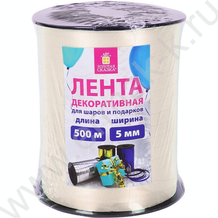 Лента декоративная бежевая 5мм*500м | Фото 4