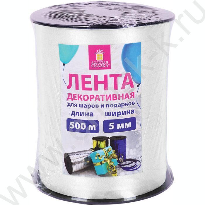 Лента декоративная белая 5мм*500м | Фото 4
