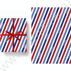 Бумага упаковочная глянцевая 100см*70см Подарок/80гр/м2 1л NEW | Фото 1