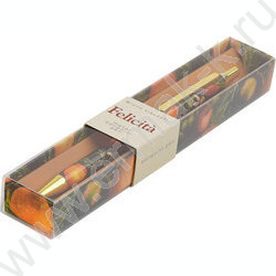 Ручка шар авт Flora.Paradise.Oranges /мет. корп./ цвет чернил синий 0,7мм NEW | Фото 3