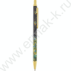 Ручка шар авт Fauna.Павлины /мет. корп./ цвет чернил синий 0,7мм NEW | Фото 1