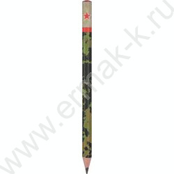 Набор Ручка шар HappyClick 0,5мм+карандаш ч/гр HappyGraphix Jumbo 4B Милитари NEW | Фото 3