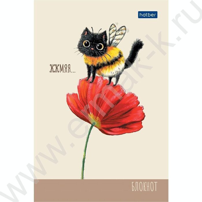 Блокнот  40л А6 "ЖЖ-МЯУ" /отрывная склейка, глянц. ламин,клетка | Фото 2