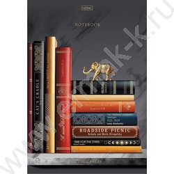 Тетрадь  96л А4 клетка "Золотые страницы" /мат.лам./3D фольга/ ассорти NEW | Фото 4