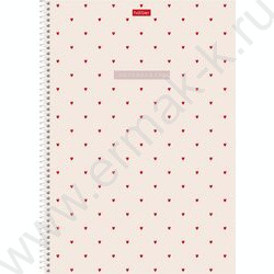 Тетрадь  96л А4 линейка/спираль/перфорация на отрыв "LOVE IS...." /тиснение/ ассорти NEW | Фото 2