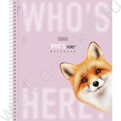 Тетрадь 120л клетка/спираль /3 цв. разделителя, перфорация на отрыв/тв.обл.Soft-touch "Кто здесь NEW | Фото 1