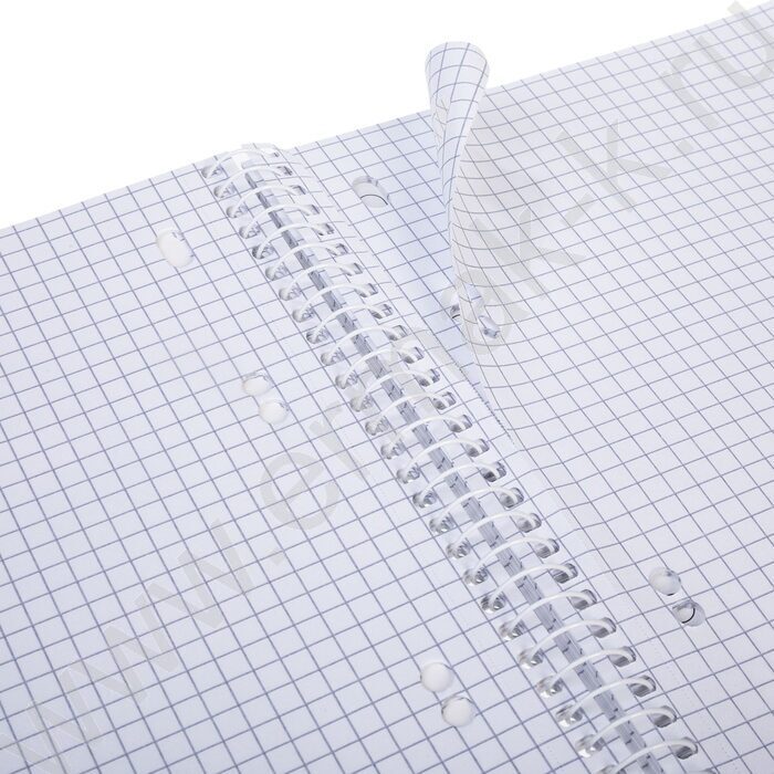 Тетрадь 120л клетка/спираль /3 цв. разделителя, перфорация на отрыв/тв.обл.Soft-touch "Кто здесь | Фото 4