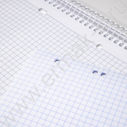 Тетрадь 120л А4 клетка/спираль/тв.обл./4цв.раздел.,многоуров.перфорация "LOVE IS..." ламинац.SOF NEW | Фото 2