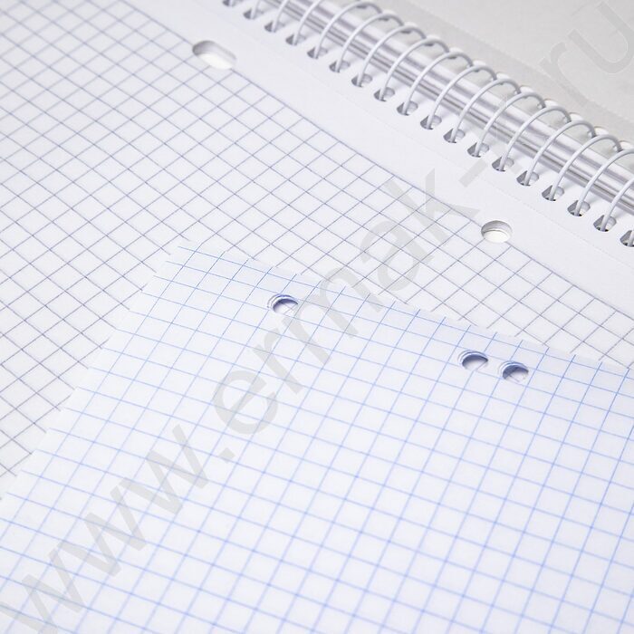 Тетрадь 160л А4 клетка/спираль/тв.обл./4цв.раздел.,многоуров.перфорация "Графика-N" глянц. лами | Фото 2