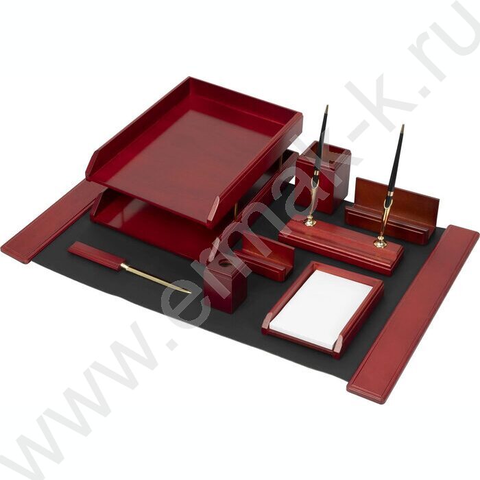 Набор наст./ дерево/МДФ, бордовый/черный /9 предметов | Фото 2