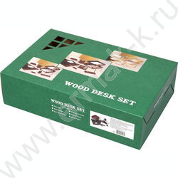 Набор наст./ дерево/МДФ, бордовый/черный /9 предметов NEW | Фото 3