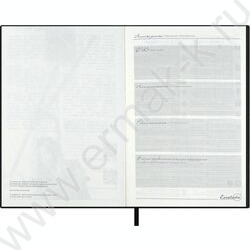 Ежедневник н/дат А5 120л Escalada.#МАРГАРИТА КАРЕВА.Золотой петушок/мягкий переплёт,иск.кожа "На NEW | Фото 4