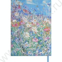 Ежедневник н/дат А6+ 120л Escalada.#ВЛАД КРАВЧУК.Полевые цветы/мягкий переплёт,искусственная кож NEW | Фото 9