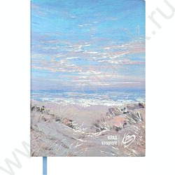 Ежедневник н/дат А6+ 120л Escalada.#ВЛАД КРАВЧУК.Вечер на море/мягкий переплёт,искусственная кож NEW | Фото 1