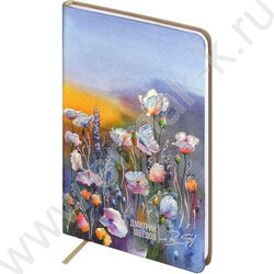 Зап. книжка 96л А6 Escalada.#ДМИТРИЙ ШВЕЦОВ,Маковое поле/мягкий переплёт, иск.кожа "Наппа",тисне NEW | Фото 2