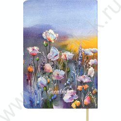 Зап. книжка 96л А6 Escalada.#ДМИТРИЙ ШВЕЦОВ,Маковое поле/мягкий переплёт, иск.кожа "Наппа",тисне NEW | Фото 8