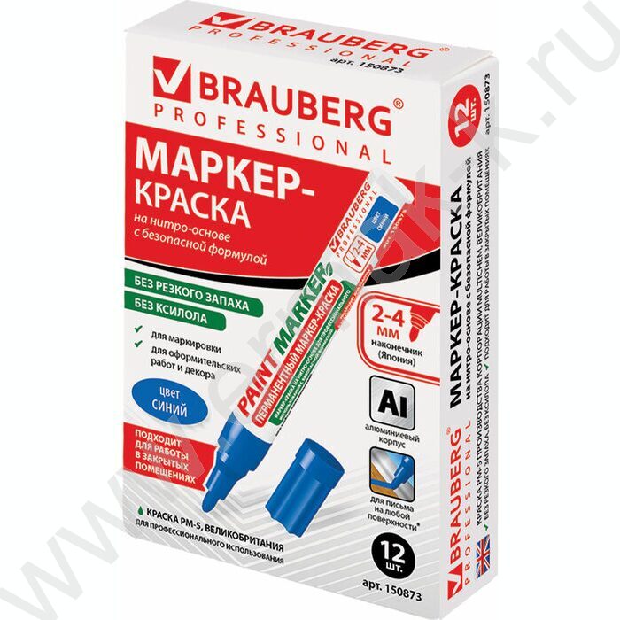 Маркер-краска /синий/ 4мм круг /без ксилола "PROFESSIONAL" | Фото 6