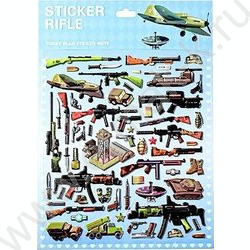 Наклейки декоративные  21*29,5см Оружие ассорти NEW | Фото 1