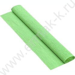Бумага креповая 50*250см Светло-зелёная 70г/м2 коэф.растяжения 100% NEW | Фото 1