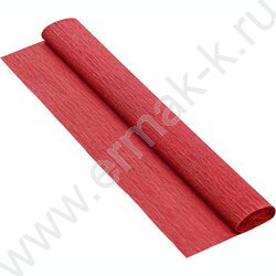 Бумага креповая 50*250см Красная 70г/м2 коэф.растяжения 100% NEW | Фото 1