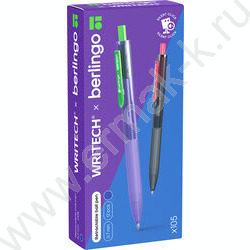 Ручка шар авт синяя 0,7мм "Writech.x105" /корпус трехгранный пластик /soft touch покрытие /ассор NEW | Фото 3