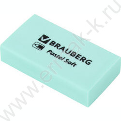 Ластик прямоугольный "PASTEL SOFT" /45*25*10мм, экологичный ПВХ /ассорти NEW | Фото 6