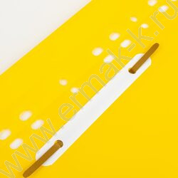 Скоросшиватель пл  140/180 мкм желтый, прозрач. вверхний лист NEW | Фото 4