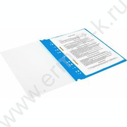 Скоросшиватель пл  140/180 мкм синий, прозрач. вверхний лист NEW | Фото 9