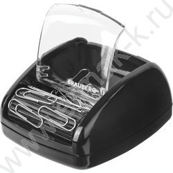 Диспенсер д/скрепок магнитный /30 скрепок, роликовый механизм подачи /черная NEW | Фото 2