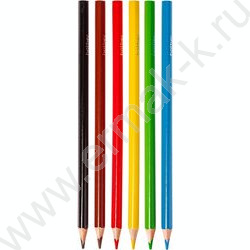 Карандаши   6цв Colora /трехгранные /карт. короб с европодвесом NEW | Фото 3