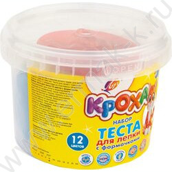 Тесто д/лепки  12цв 330г с формочками NEW | Фото 2