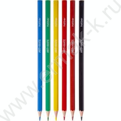 Карандаши пластиковые  6цв Art-Mate /карт. короб. с европодвесом NEW | Фото 3