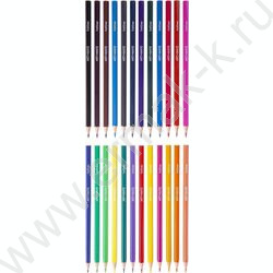 Карандаши пластиковые 24цв Art-Mate /карт. короб. с европодвесом NEW | Фото 3