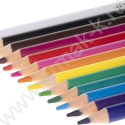 Карандаши пластиковые стираемые 12цв  + 1 карандаш-ластик Art-Mate /карт. короб. с европодвесом NEW | Фото 7