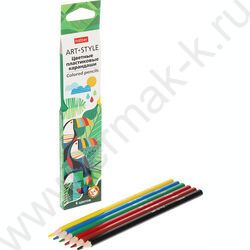 Карандаши пластиковые  6цв Art-Style /карт. короб. с европодвесом NEW | Фото 3