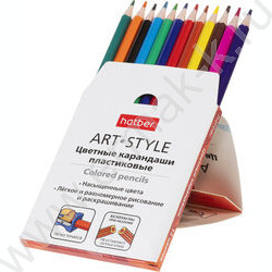 Карандаши пластиковые 12цв Art-Style /карт. короб. с европодвесом NEW | Фото 4